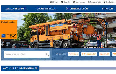 Bild vergrern: Neue Webseite des TBZ Flensburg